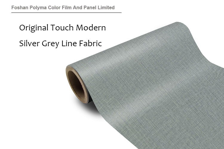 PAB-198-P3-Original Texture Modern Silver Grey Line Fabric-原触感现代银灰线布纹 1